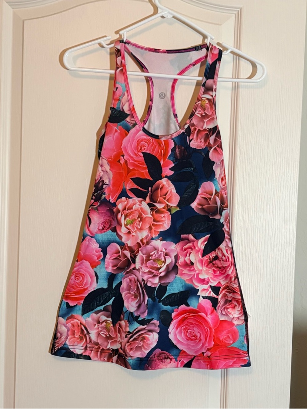 Lululemon Cool Racerback Tank Top Secret Garden Floral Running Yoga. Size 2 best